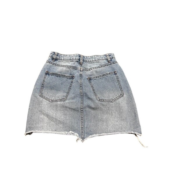 Billabong x sincerely jules denim  Form Fit Cut  women's size 25 Light Wash Skit - Picture 5 of 5